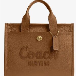 Coach Brown Leather Tote Bag medium